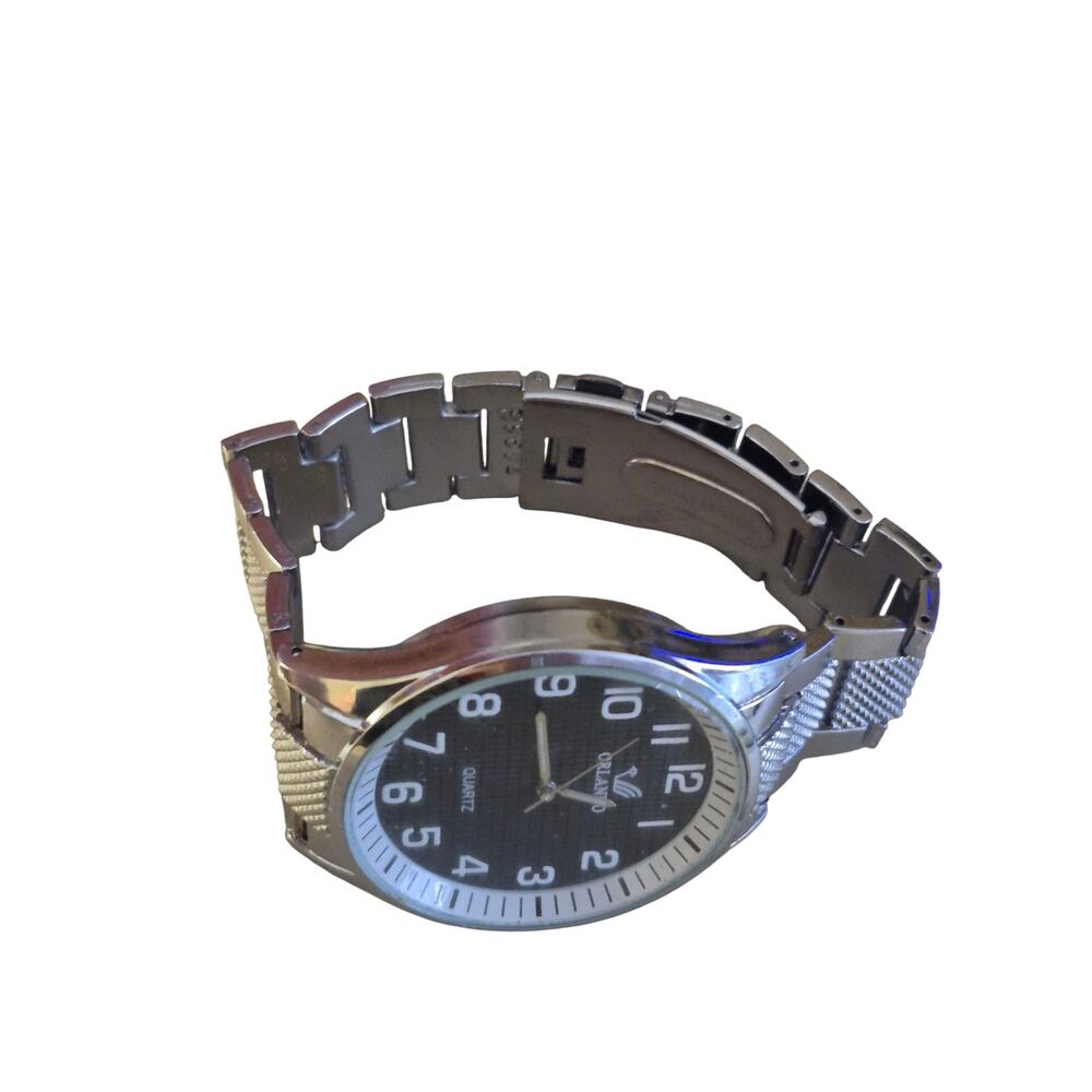Orlando Mens Watch Distinctive Black‎ face white numerals Corp Y2K Classiccore - Picture 4 of 8